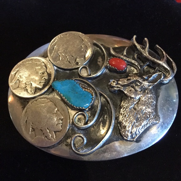 Vintage Other - Vintage Navajo Belt Buckle
